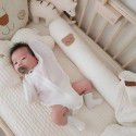 INS bear baby cylindrical bed surround baby anti-collision side sleeping pillow clip leg pacify pillow removable and washable 