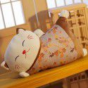 Japanese Lucky Cat Throwing Pillow and Quilt Dual purpose Sofa, Living Room Backrest Cushion, Waist Cushion, One Piece Issued for Spot Wholesale 