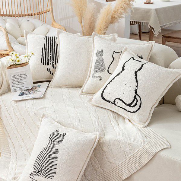Wholesale of simple modern sofa, pillow, pillow, living room, window, office, waist cushion, one for distribution and retail 