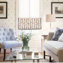 Yimanqi window curtain spring flower printing half curtain door curtain coffee curtain kitchen washstand cabinet dust curtain