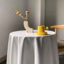 Nordic ins style solid leather tablecloth waterproof oil proof washfree tablecloth round table cover cloth round tablecloth 