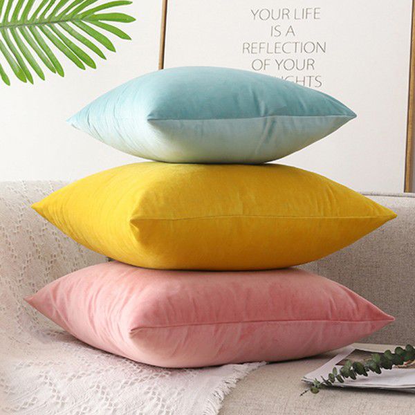 Cross border ins Nordic Throw Pillow Square Cushion Sofa Throw Pillow Rectangle Backrest Cushion Velvet Throw Pillow Case 