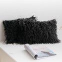 Amazon ins wind plush pillow case beach imitation wool rectangular bedside cushion sofa cushion cushion pillow case 
