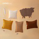 Lamb Plush Throw Pillow ins Living Room Autumn and Winter ins Wind Throw Pillow Sofa Living Room Cushion Float Window Headrest Pillow Case 
