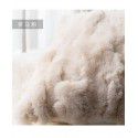 Dolly Rex Rabbit Hair Throw Pillow ins Net Red Solid Olive Green Living Room Sofa Backpack Bedroom Cushion 