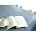 Coarse linen table cloth, tea table, Nordic style, solid color, round table cloth, Japanese cotton and linen conference table, rectangular household 