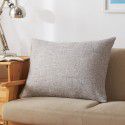 Solid color waist pillow sofa pillow thickened linen cushion living room large 607080 rectangular pillow headboard 