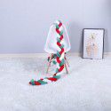Ins Nordic children's room decoration DIY weave fried dough twist bed surround Danish Knot long tie ball pillow 