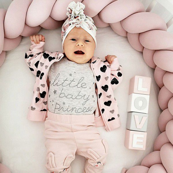 Ins Nordic children's room decoration DIY weave fried dough twist bed surround Danish Knot long tie ball pillow 