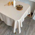Nordic ins style solid leather tablecloth waterproof oil proof washfree tablecloth round table cover cloth round tablecloth 