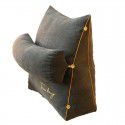 Solid color embroidered triangular cushion Japanese tatami bedside backrest living room sofa pillow 