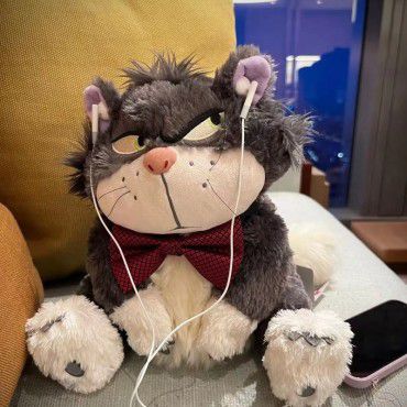 0192 Bad cat series doll plush toy accompany pillow big faced cat to comfort baby 0192 Bad cat series doll plush toy accompany pillow big faced cat to comfort baby