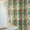 Lexuan Xiuins green plant lotus leaf curtain finished product wholesale bedroom kitchen small curtain