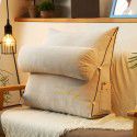 Solid color embroidered triangular cushion Japanese tatami bedside backrest living room sofa pillow 