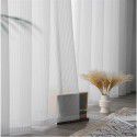 3.5m door width vertical stripe shutter screen Japanese type impervious curtain living room transparent bedroom floating window white window screen 