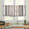 Yimanqi window curtain spring flower printing half curtain door curtain coffee curtain kitchen washstand cabinet dust curtain