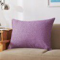 Solid color waist pillow sofa pillow thickened linen cushion living room large 607080 rectangular pillow headboard 