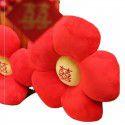 Small Red Flower Wedding Plush Happy Character Pillow A Pair of Wedding Rooms, Sofas, Living Rooms, Creative Couples, Bed Pillows Wholesale