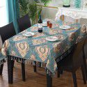 European style tea table table cloth American style luxury dark green table cloth Western table cloth Luxury table cloth 