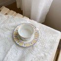 Korean ins blogger same style lace tablecloth room coffee shop decoration background cloth cream white hanging cloth art dinner mat 