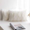 Amazon ins wind plush pillow case beach imitation wool rectangular bedside cushion sofa cushion cushion pillow case 