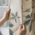Nordic style curtains, living room, bedroom, cotton and linen blackout curtains, customized modern simple curtain cloth printing, new model 2021 