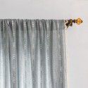 Manufacturer's cross-border exclusive curtain, finished product, embroidered stripe, hollowed out, brown bedroom, jacquard kitchen, small window, short curtain