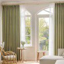 New Tea-green velvet curtain light luxury retro French style living room bedroom balcony shading curtain cloth modern
