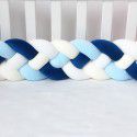 Ins braided strip knotting four strand fried dough twist braid bed surround pillow kont ball children anti-collision strip wholesale 
