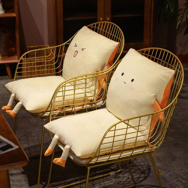 Toast bread one-piece cushion detachable cushion warm hand pillow nap prone pillow office integrated cushion 