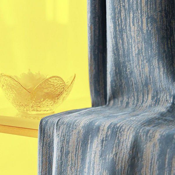 Luxury high-grade velvet curtain Matcha gray gilding texture Dutch velvet thickened retro cream shading curtain