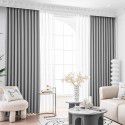 Thickened high-precision chenille curtain light luxury modern living room high shading window thermal insulation wind insulation curtain cloth