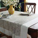 Cross border American retro pastoral tablecloth pad cotton linen restaurant tablecloth rectangular household tea table tablecloth wholesale 
