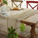 Cloth Dad Table Cloth American pastoral ins hollow crochet rectangular woven table cloth lace tassel table mat wholesale 