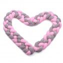 Ins braided strip knotting four strand fried dough twist braid bed surround pillow kont ball children anti-collision strip wholesale 
