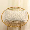Retro Bohemian Throw Pillow Handwoven Throw Pillow Sofa Cushion Cover Throw Pillow Cover Knitted Tassel Bedroom Waist Pillow 