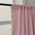 Lexuan Xiu Cotton Lined Curtain Cloth Wholesale Northern Europe Simple INS Wind Grey White Thin Stripe Bedroom Hanging Curtain
