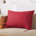 Solid color waist pillow sofa pillow thickened linen cushion living room large 607080 rectangular pillow headboard 