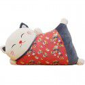 Japanese Lucky Cat Throwing Pillow and Quilt Dual purpose Sofa, Living Room Backrest Cushion, Waist Cushion, One Piece Issued for Spot Wholesale 
