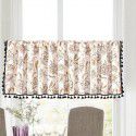 Yimanqi window curtain spring flower printing half curtain door curtain coffee curtain kitchen washstand cabinet dust curtain