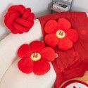 Small Red Flower Wedding Plush Happy Character Pillow A Pair of Wedding Rooms, Sofas, Living Rooms, Creative Couples, Bed Pillows Wholesale