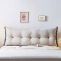 Korean velvet bedside cushion simple lace type bed back removable washable non deformable large pillow double soft bag 
