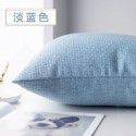 Pillow cover thickened color simple pillow sitting room sofa cushion office bedside cloth waist pillow back 
