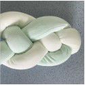 Ins braided strip knotting four strand fried dough twist braid bed surround pillow kont ball children anti-collision strip wholesale 