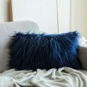 Amazon ins wind plush pillow case beach imitation wool rectangular bedside cushion sofa cushion cushion pillow case 