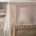 Cloth Dad American style pastoral crochet cover table cloth woven tablecloth hollowed out tablecloth tassel table mat spot wholesale 