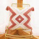 Amazon New Bohemian Geometric Tufted Pillow Case Home Fringe Cushion Home Stay Simple Waist Pillow 