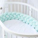 Ins braided strip knotting four strand fried dough twist braid bed surround pillow kont ball children anti-collision strip wholesale 
