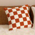 Nordic luxury ins retro chessboard style pillow, thousand bird style pillow case, sofa, living room, model room, bedside pillow 