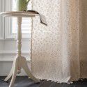 Yimanqiyun curtain, finished cotton linen kitchen curtain, pastoral style daisy printing window curtain